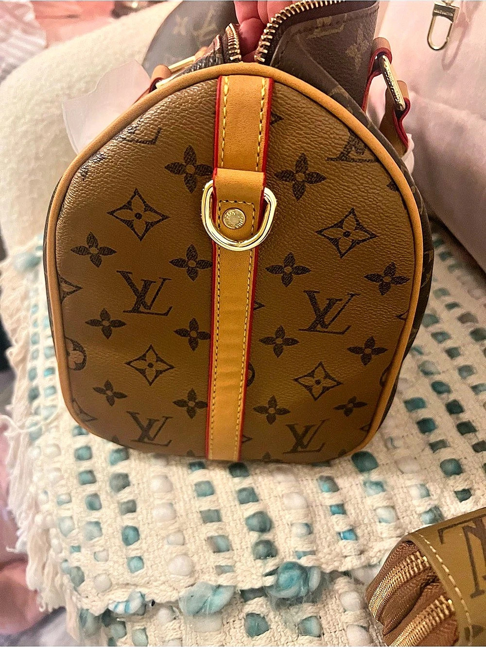 INSPIRED Speedy Bandoulière 30 Monogram Satchel Brown W/ Wallet - Picture 7 of 12